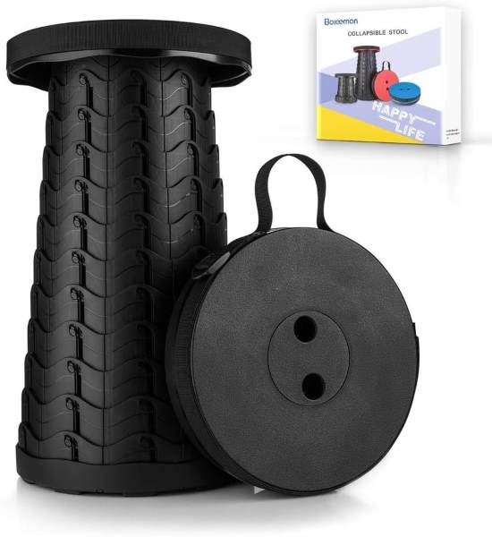 Boreeman Upgraded Lightweight Collapsible Retractable Stool