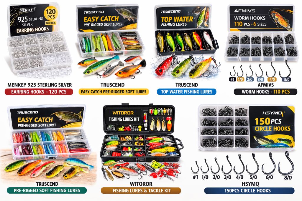 Best affordable fishing lures and hooks in 2026 for bass, trout, and walleye with top-performing budget baits