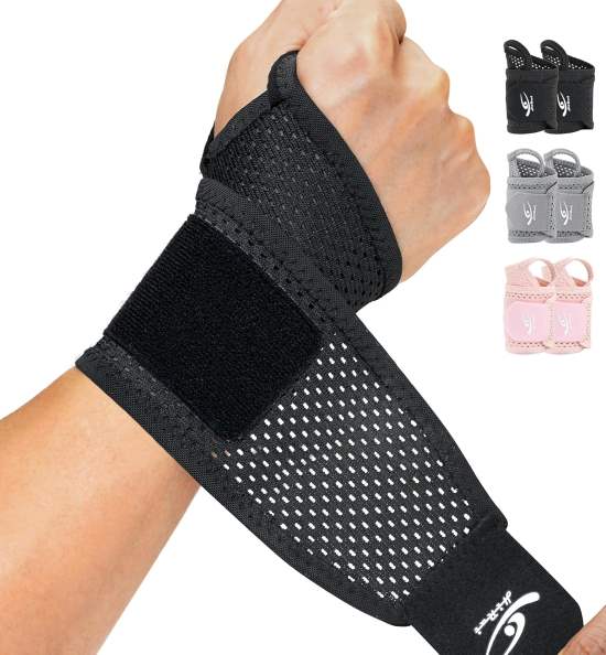 HiRui 2 Pack Ultra Thin Mesh Wrist Wraps