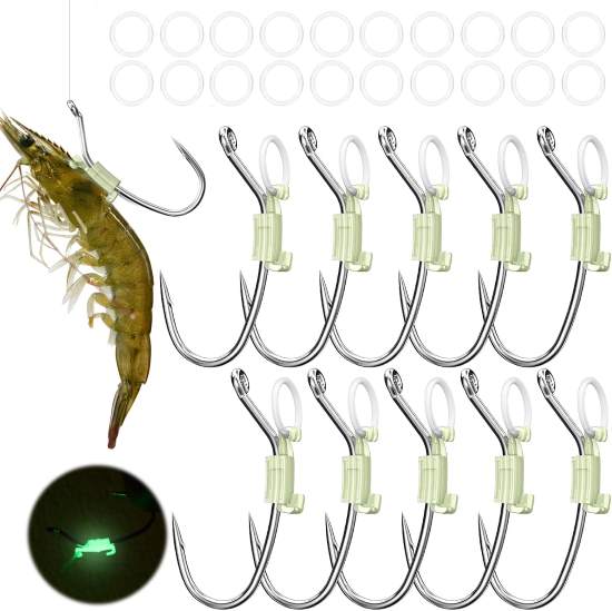 KANAMA Luminous Shrimp Fishing Lures Soft Bait