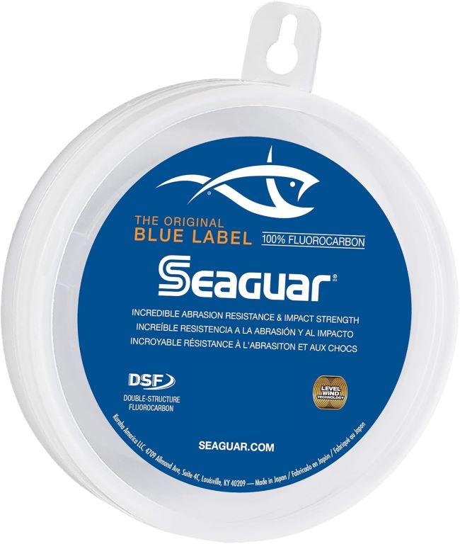 Seaguar Blue Label fluorocarbon fishing leader line clear saltwater leader spool