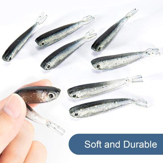 Syosisny 10PCS Saltwater Fishing Lures Shrimp Baits Set