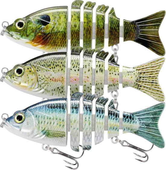TRUSCEND Pre Rigged Fishing Jig Paddle Tail Swimbait