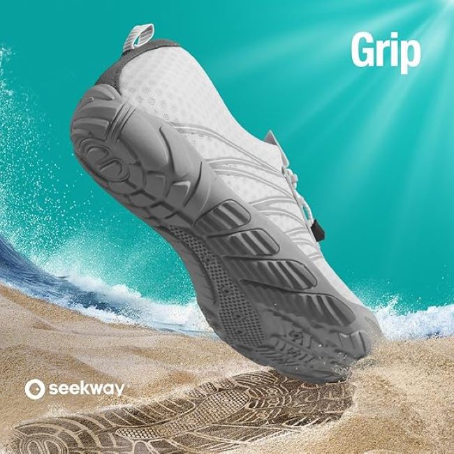 SEEKWAY aqua shoes for hiking, kayaking and swimming with quick-dry and barefoot comfort design