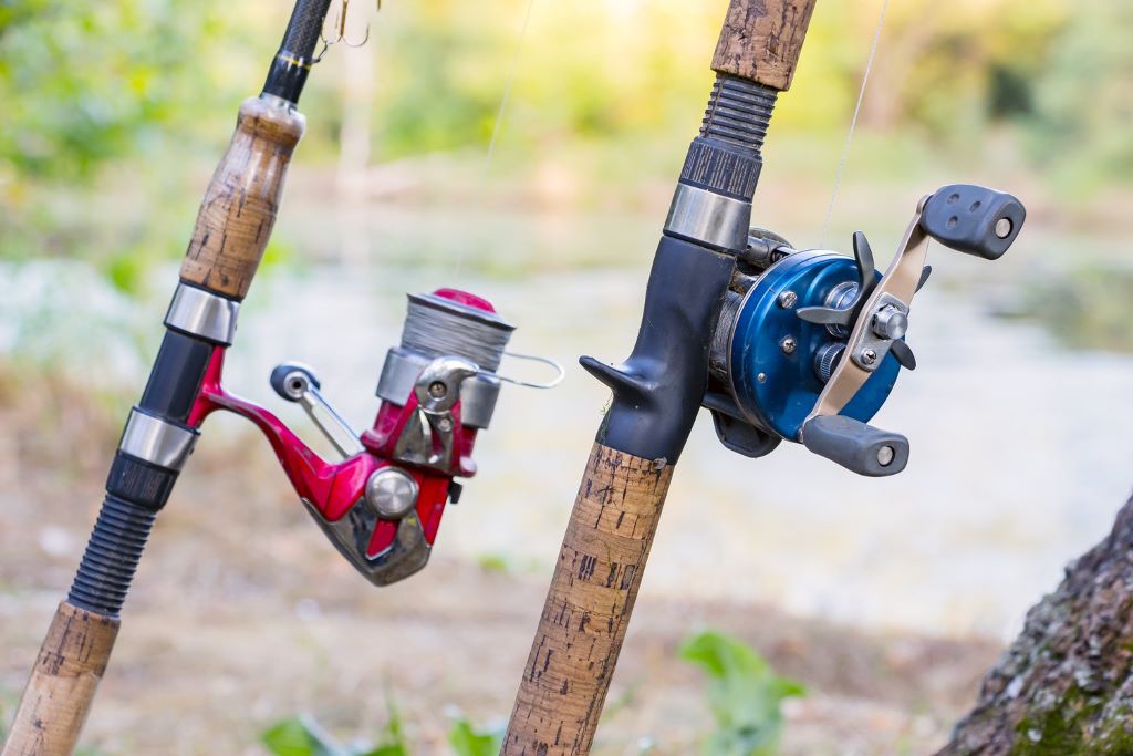 Collection of different fishing reels showing strong build and precision drag system
