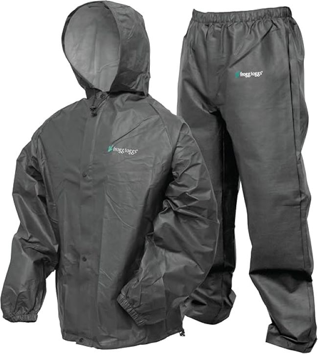 FROGG TOGGS Pro Lite rain suit offering waterproof and breathable protection for heavy rain
