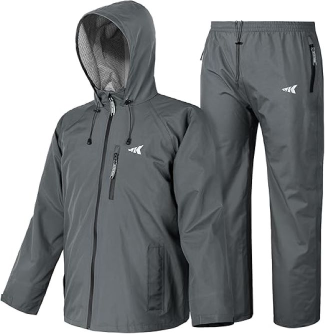KastKing HydroSense durable rain suit designed for fishing, hiking, and outdoor activities in rain