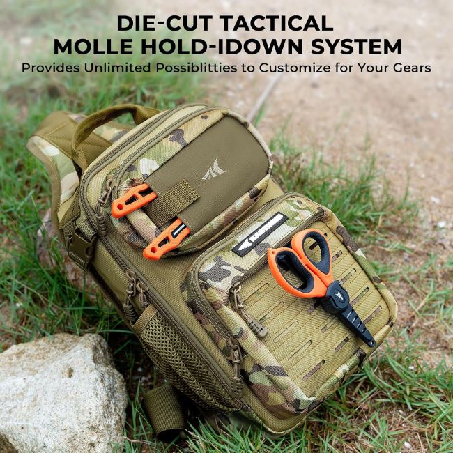 Lightweight KastKing BlowBak tackle bag for freshwater and shore fishing adventures