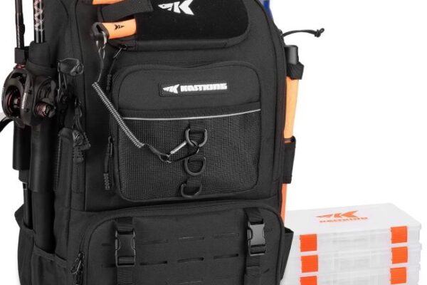 KastKing tackle backpack with rod holder for fishing trips in Utah