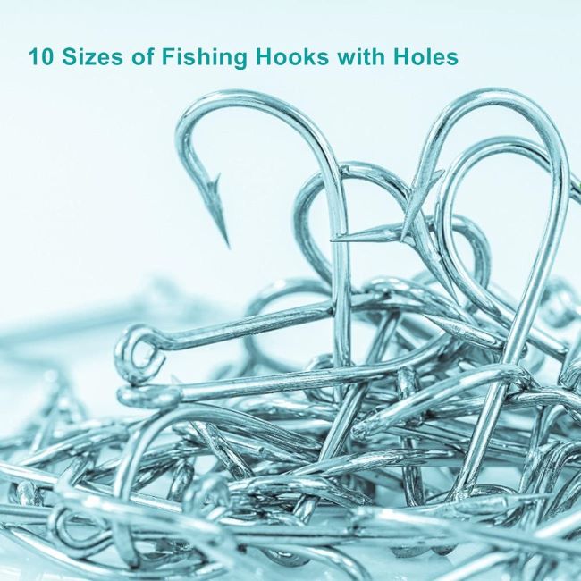 Affordable OstWony fishing hooks with sharp high-carbon steel construction