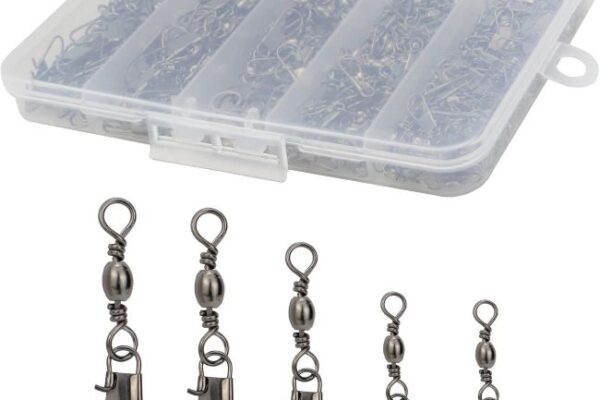 Beoccudo Fishing Swivels with snaps and barrel swivels