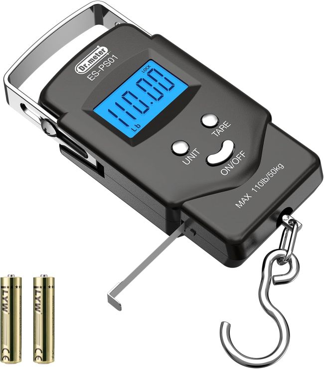 Dr.meter Fishing Scale with 110-lb capacity