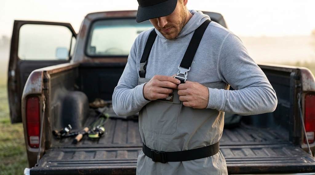 Frogg Toggs Canyon II fishing chest wader front view