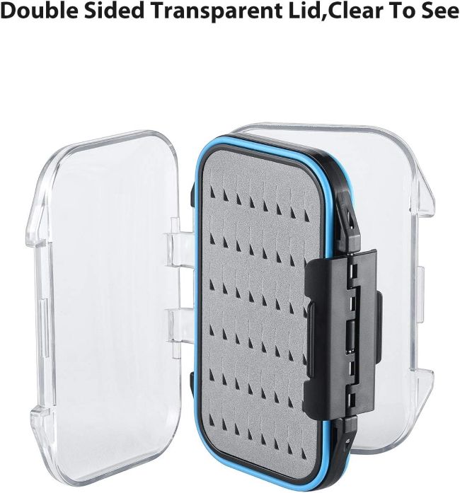 Gonex double-sided waterproof fly box with transparent lid in Montana