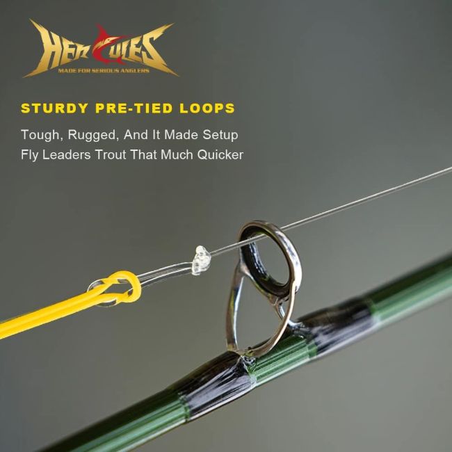 HERCULES pre-tied loop leaders for beginners and experienced Ohio anglers