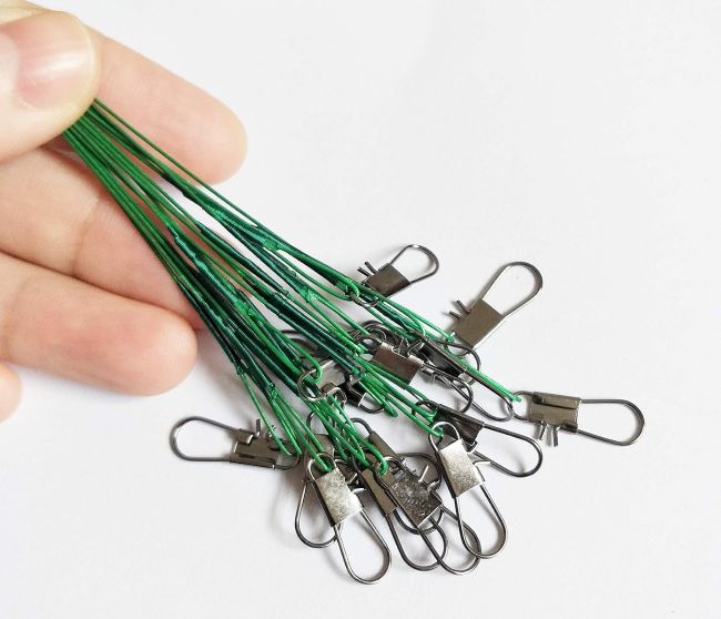 Laxygo 60-piece fishing wire leader set in 6, 9, and 12-inch lengths