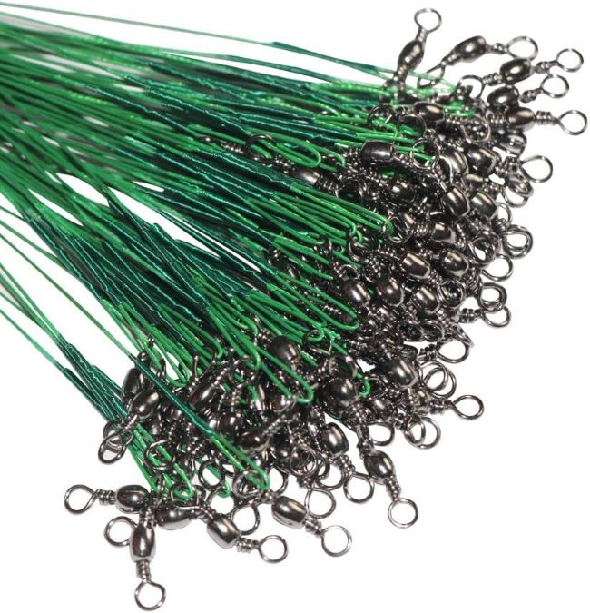 Laxygo Fishing Wire Leaders with nylon-coated stainless steel construction