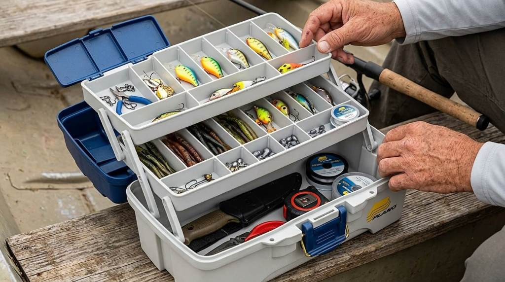 Plano 2 Tray Tackle Box with dual top access
