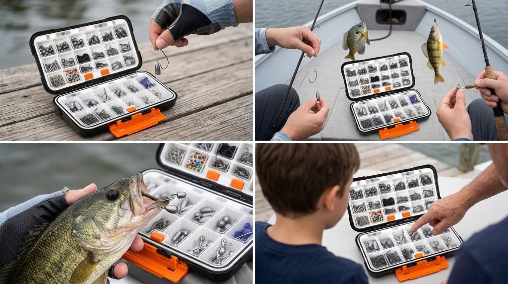 Plusinno fishing rod reel and tackle setup for beginners