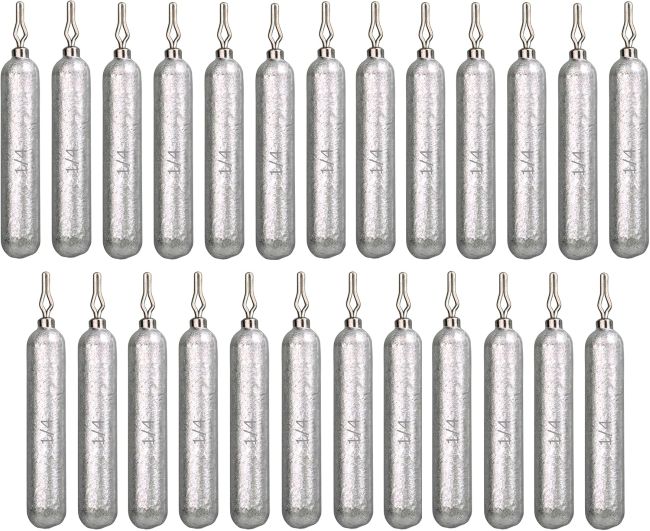 Reaction Tackle Drop Shot Weights with slim finesse design for bass fishing