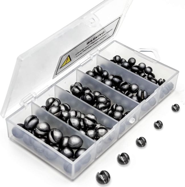 SANWEAL Split Shot Fishing Weights for quick fishing rig adjustments
