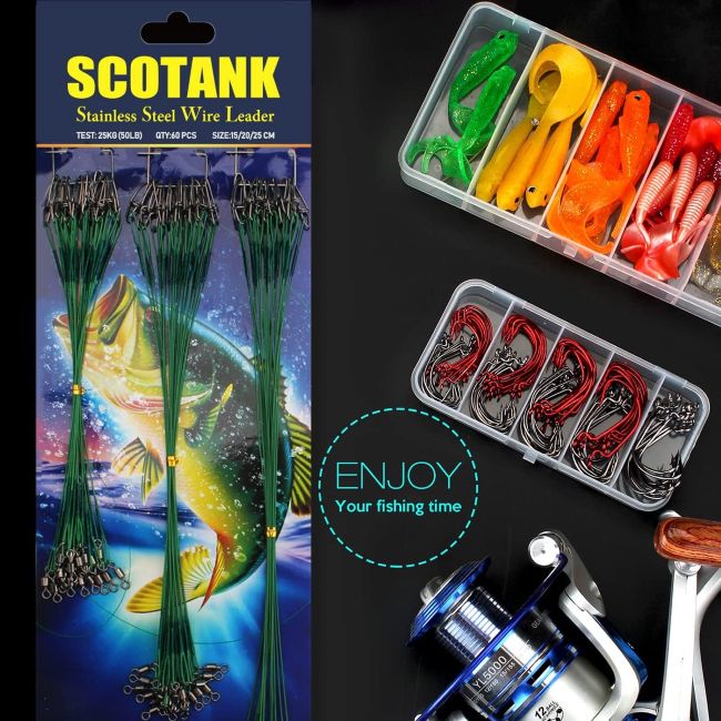 Scotank stainless steel fishing leaders for anglers in Wisconsin