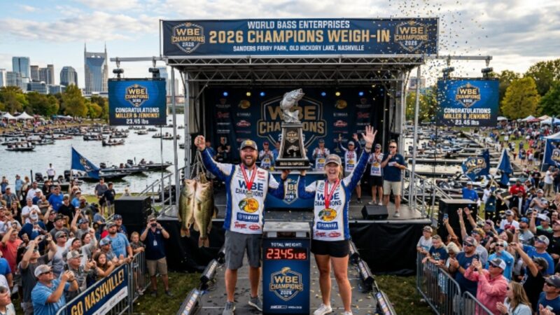 World Bass Enterprises Champions 2026 tournament weigh-in at Sanders Ferry Park Old Hickory Lake Nashville