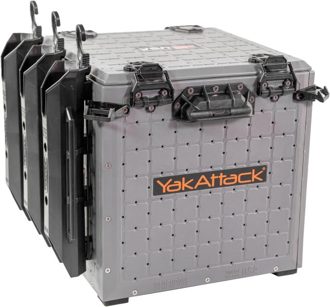 YakAttack BlackPak Pro Fishing Crate with customizable storage