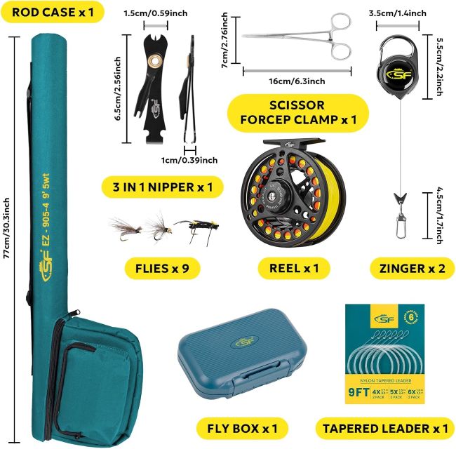 SF fly fishing combo for freshwater anglers