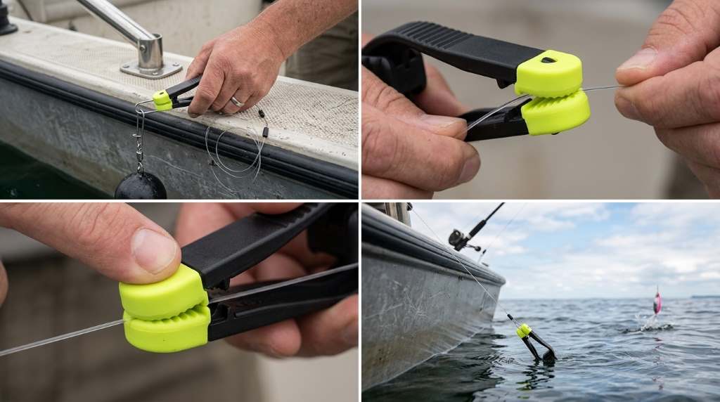Scotty Mini Power Grip Plus tension adjustment setup